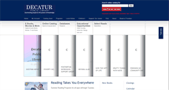 Desktop Screenshot of decaturlibrary.org